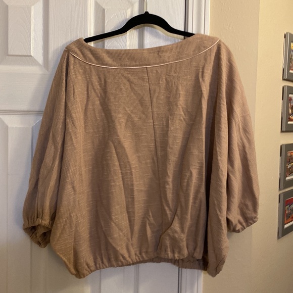NWT Large, Tan, Anthropologie Samia Top - Picture 3 of 5